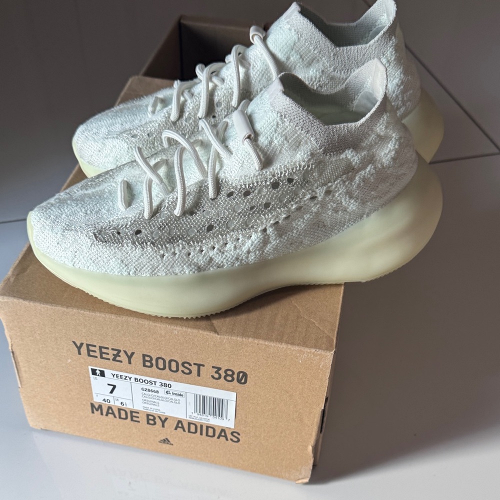 Yeezy Boost 380 White Cream Sneakers